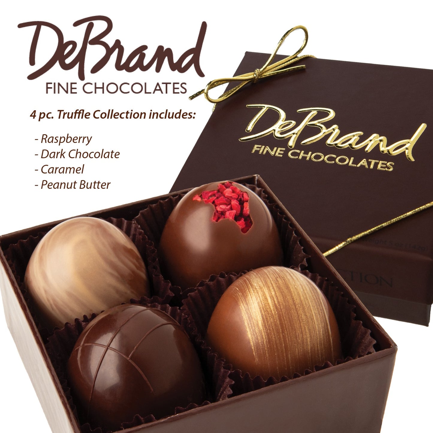 DeBrand's Popular Assortment 4 Piece Truffles image 0