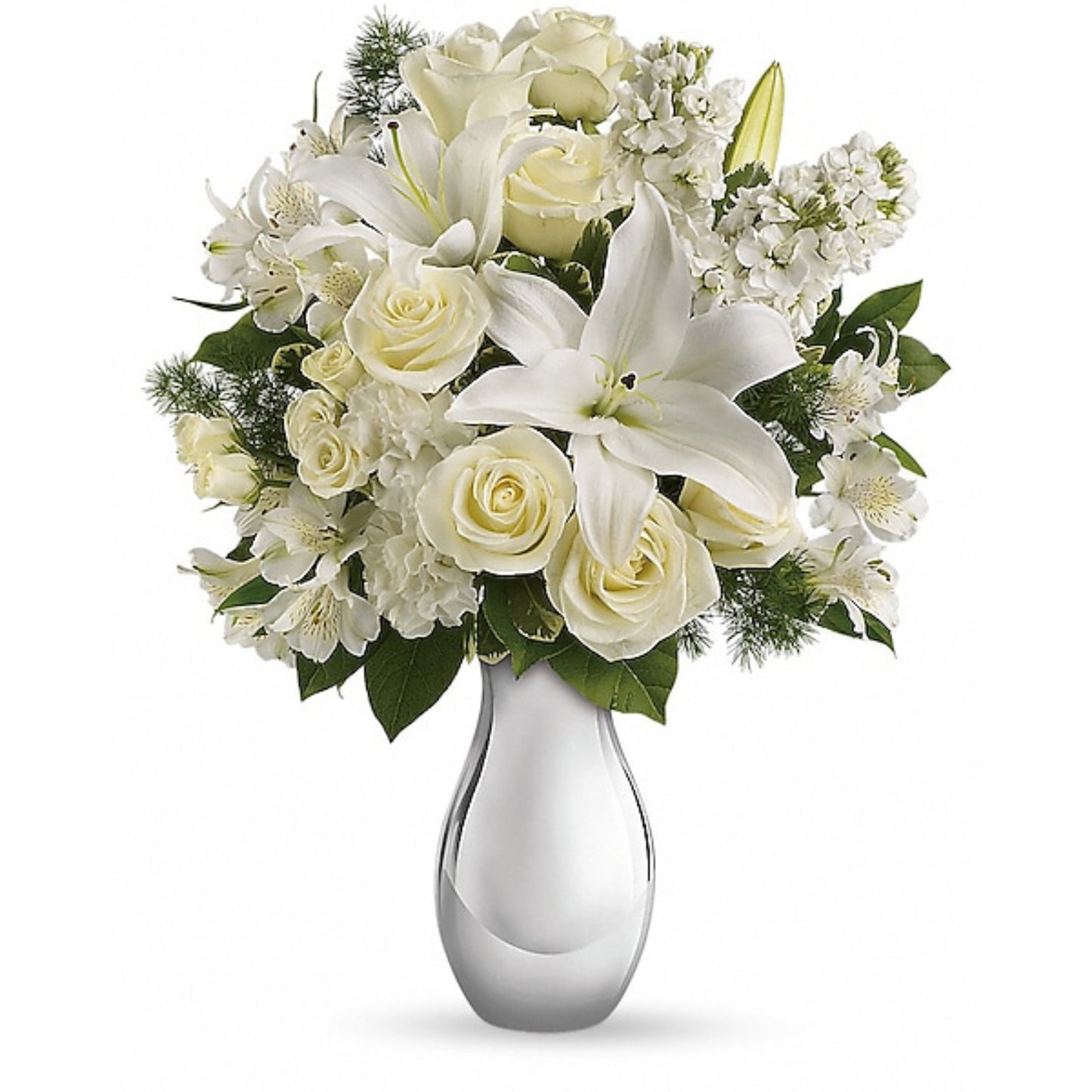 Teleflora's Shimmering White Bouquet