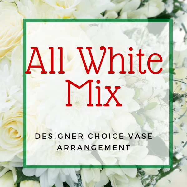 All White Vase Arrangement - Standard image