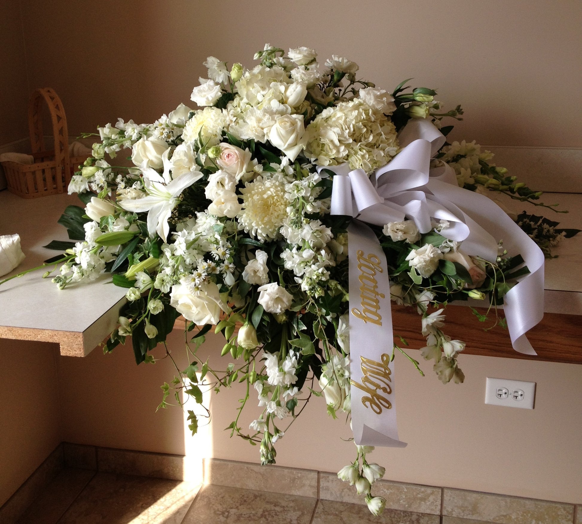 Loving Moments Casket Flowers