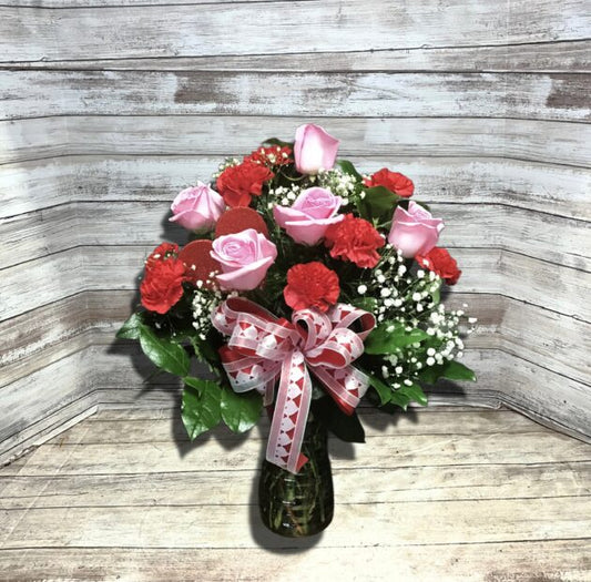 6 Roses & 12 Carnation Special