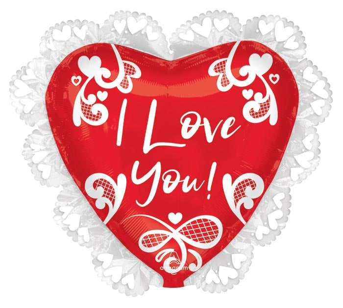 23" I Love You Lace Balloon