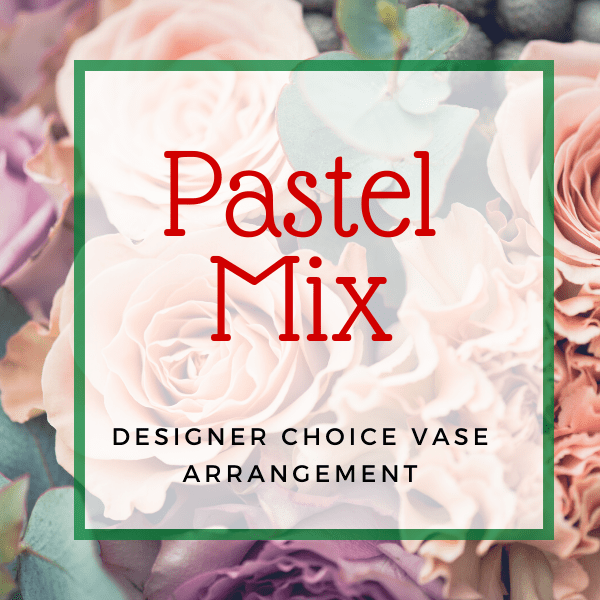 Pastel Mixed Vase Arrangement - Deluxe image