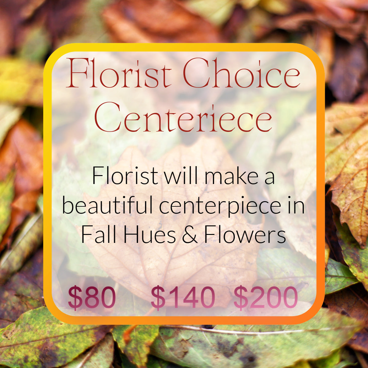 Florist Choice Fall Centerpiece image 0