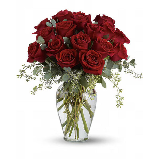 Full Heart - 16 Premium Red Roses