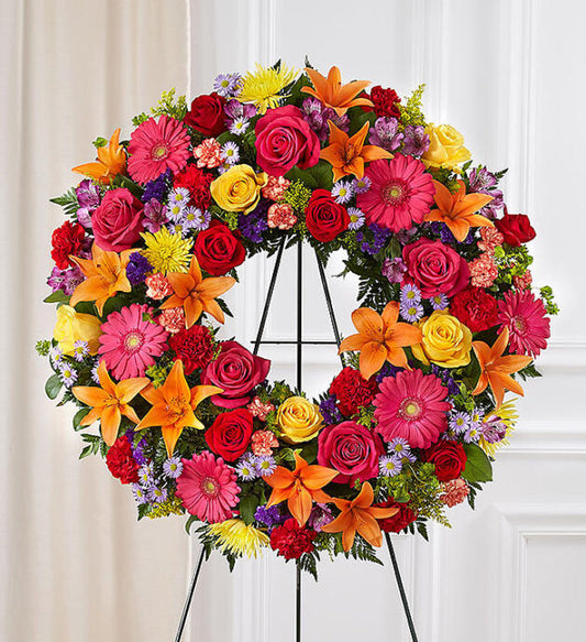 Cherished Garden Wreath (May need 24/48hr notice)