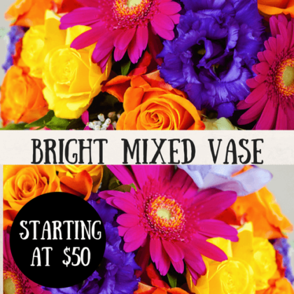 Mixed Bright Color Vase