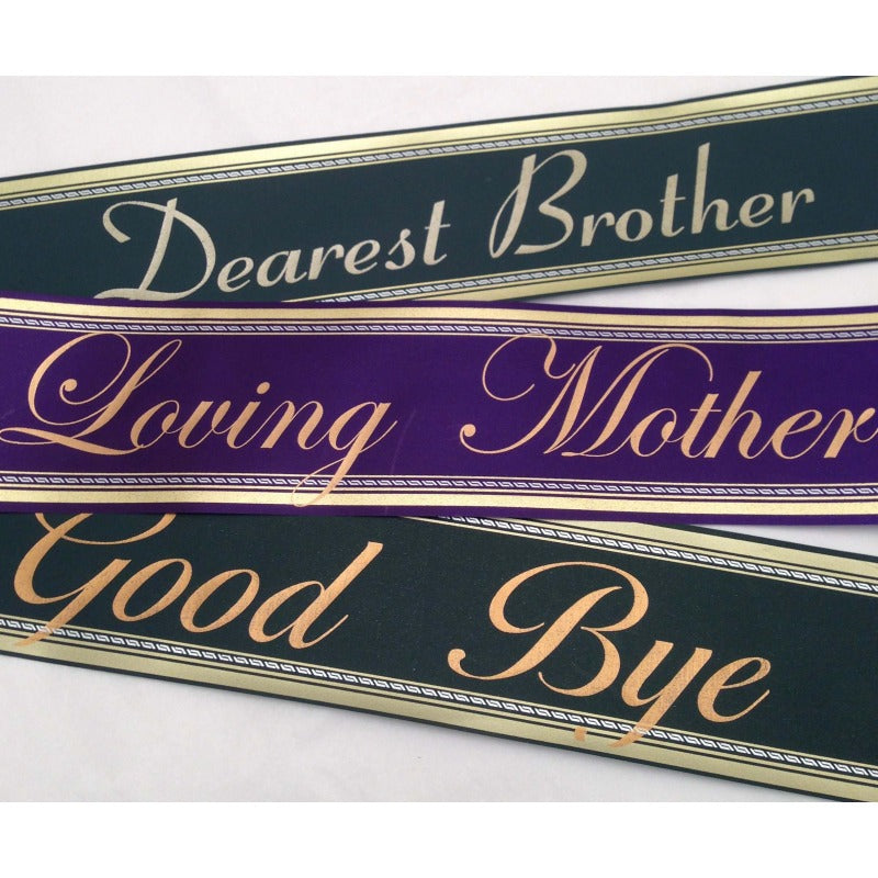 Advance Ribbon Script Funeral Ribbon Script (Specify in Special Instructions) – Florals by Steen