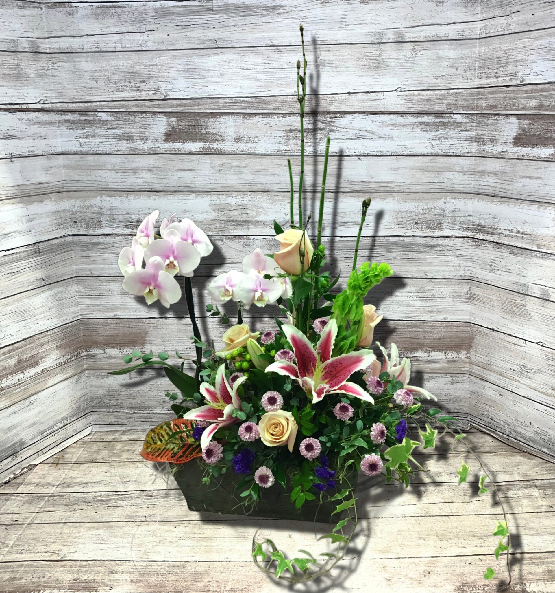 Orchid Garden With Cut Flowers