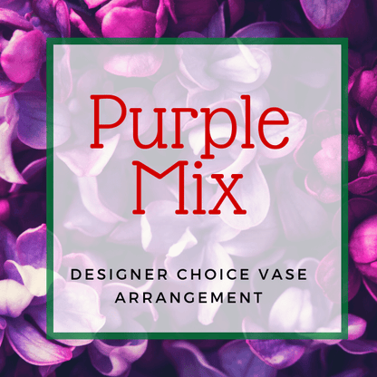 Purple Mixed Vase Arrangement - Premium image